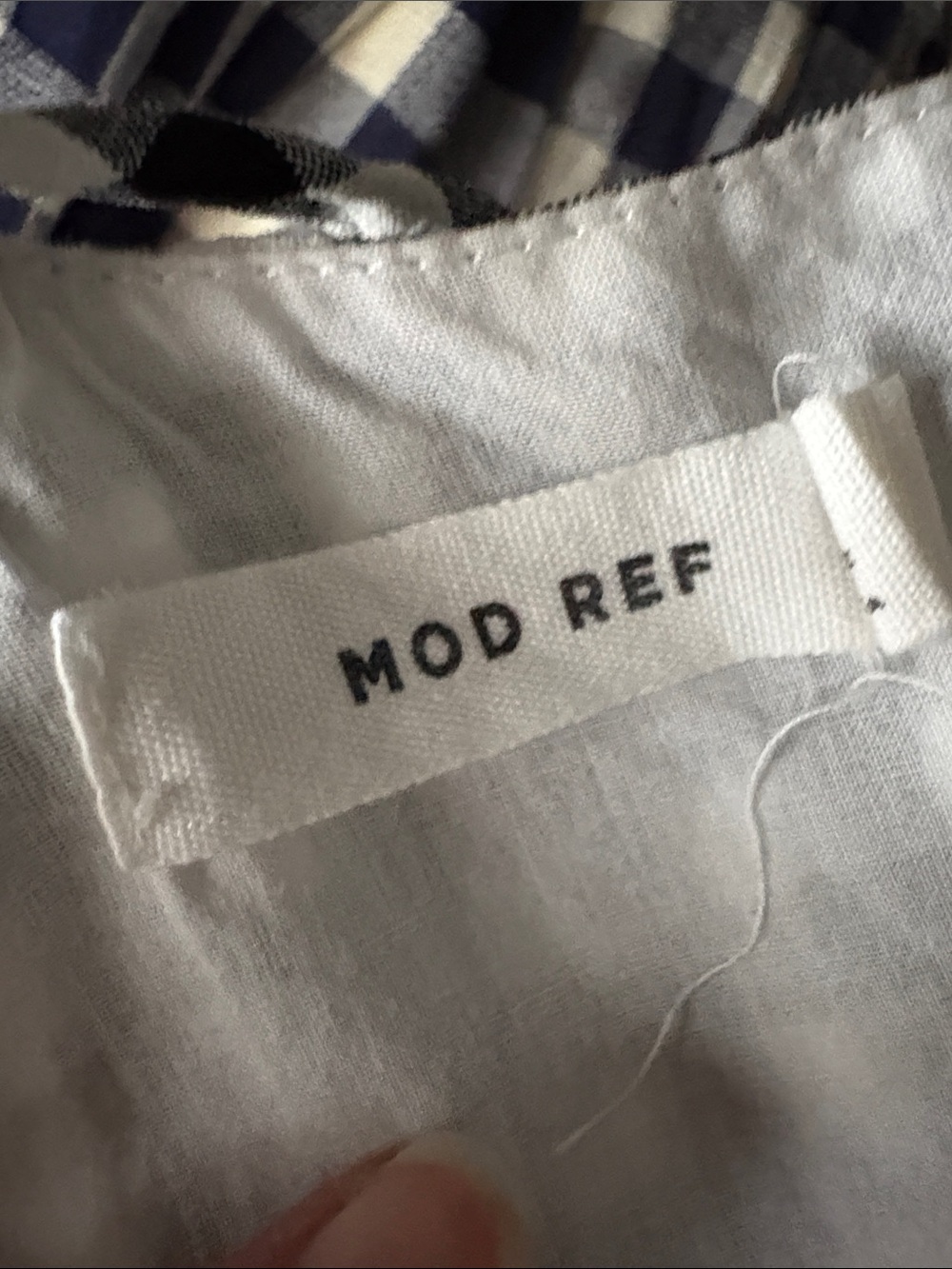 Mod Ref Black and White Gingham Sundress with Braided Straps - Picture 3 of 4
